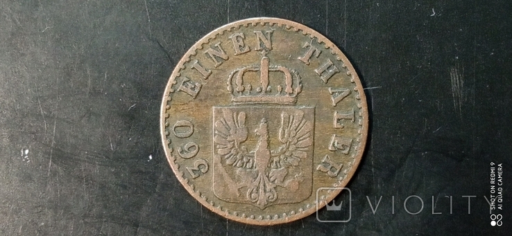 1 пфенниг 1856г. А. Пруссия. Германия., фото №3