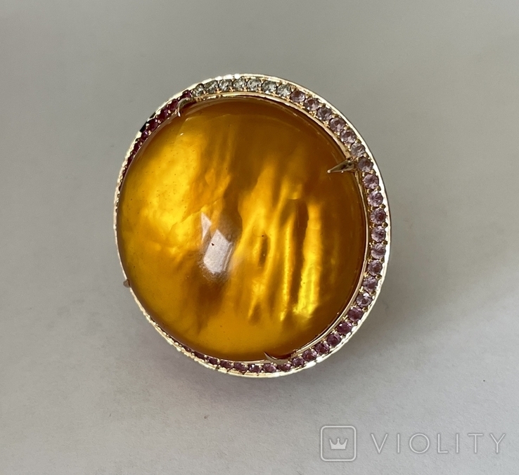 Золотое кольцо, итальянского бренда Salavetti., numer zdjęcia 3