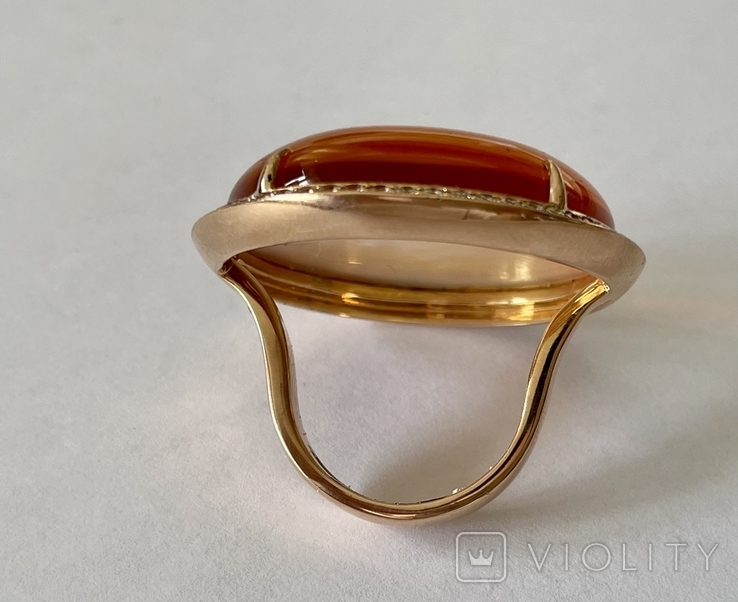 Золотое кольцо, итальянского бренда Salavetti., numer zdjęcia 5