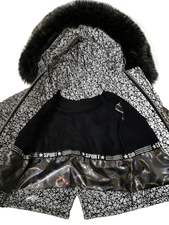 Зимова куртка Krosh з світловідбиваючої рефлективної тканини 74 зріст 105974, numer zdjęcia 5