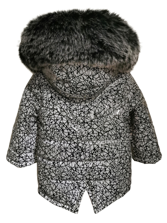 Зимова куртка Krosh з світловідбиваючої рефлективної тканини 86 зріст 105986, фото №4