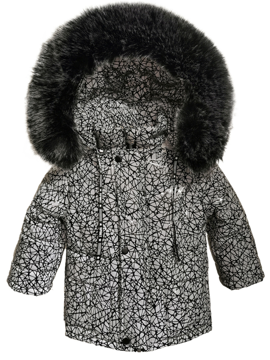 Зимова куртка Krosh з світловідбиваючої рефлективної тканини 92 зріст 105992, photo number 2