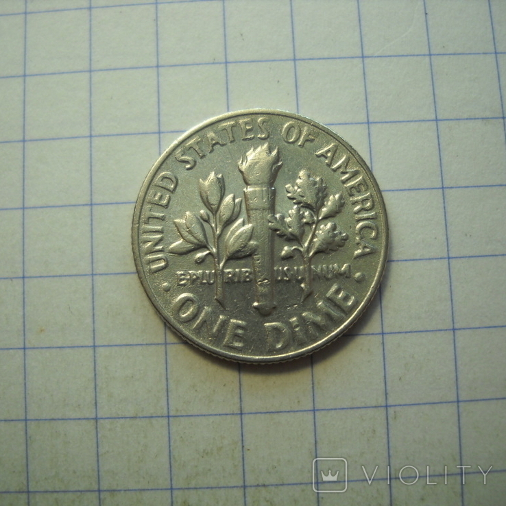США, 10 центов 1966 г., фото №3