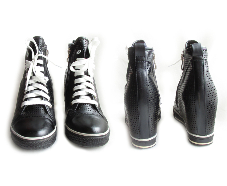 Кожаные летние сникерсы кросовки кеды Fashion OK платформе 37 размера, фото №8