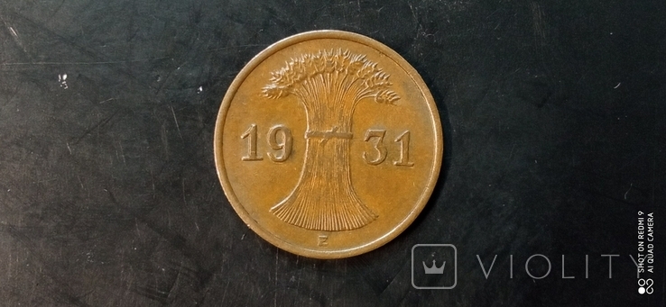 1 Reichspfennig 1931 E. Germany., photo number 3