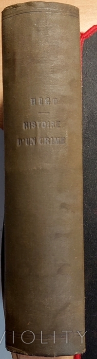 1184.26 VICTOR HUGO. Histoire d'un crime.1877 г. о захвате Франции Наполеоном III, фото №3