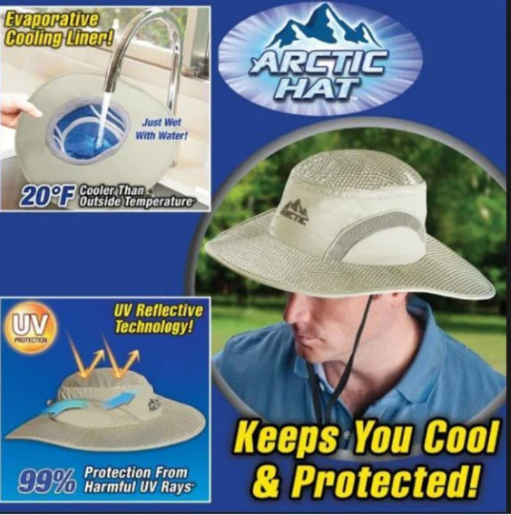 Летняя солнцезащитная термо шляпа - кондиционер
