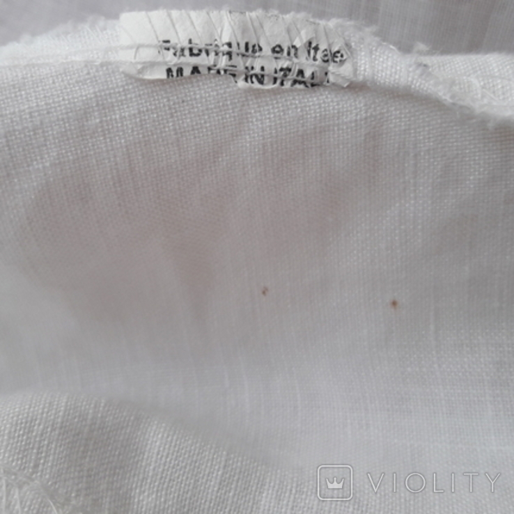 Лёгкая женская белая жилетка с перламутровыми пуговицами, Италия, фото №9