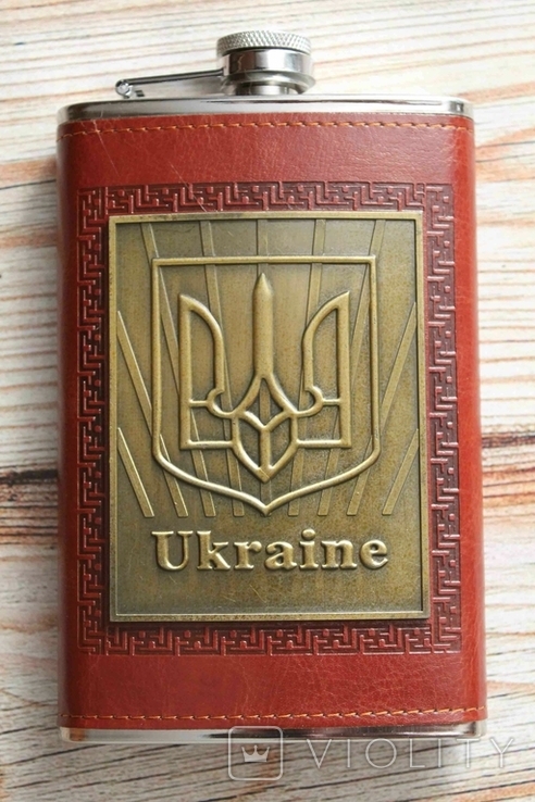 Фляга Ukraine brown 284 мл, фото №2