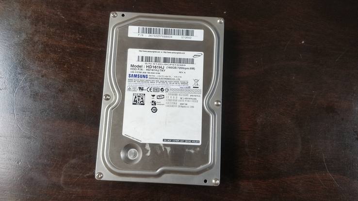 Жесткий диск HDD Samsung 160GB (3.5", 7200 RPM, 8 Mb, SATAII, HD161HJ), фото №4