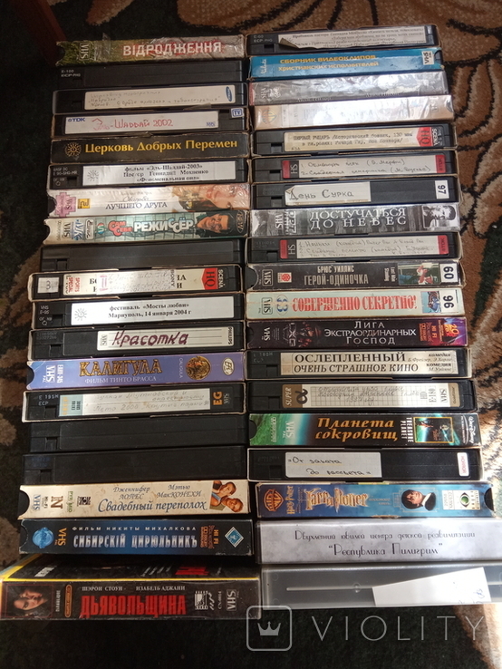 Видеокассеты (2) 38 штук VHS