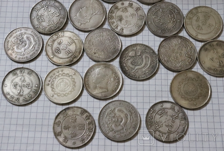 20 монет копии Индия India Hong Kong Half dollar, фото №11