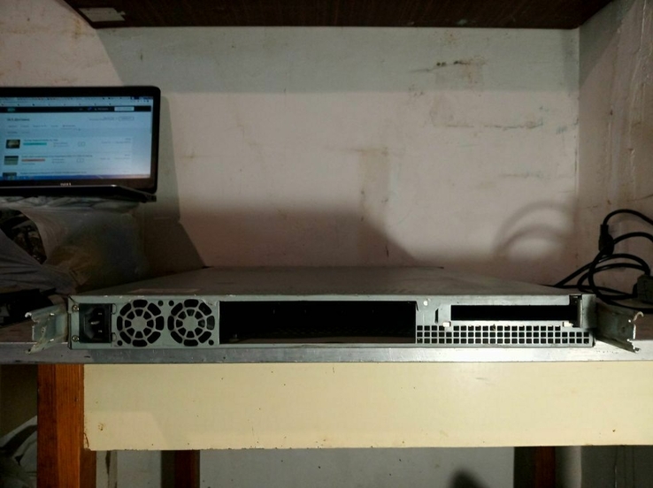 Корпус серверный 1U 59х43х4.5 см с салазками, фото №3