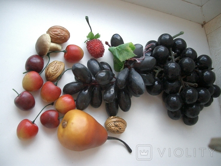 Для интерьера-пластмассовые фрукты-овощи -отличная копия, фото №5