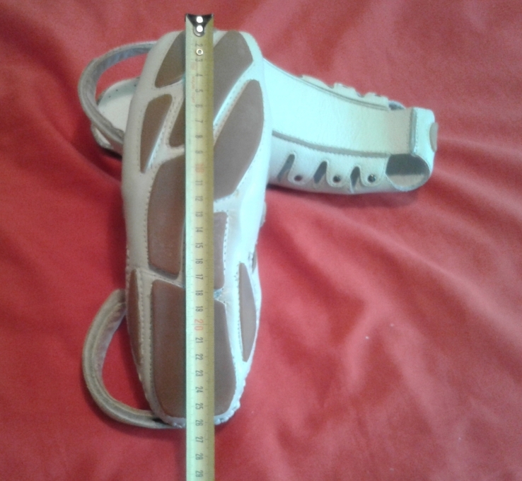 Мужские кожаные сандалии 41 размер, 26 см стелька, фото №10