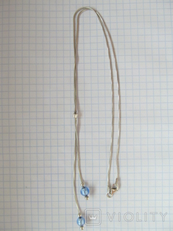 Колье ожерелье серебряное, фото №3