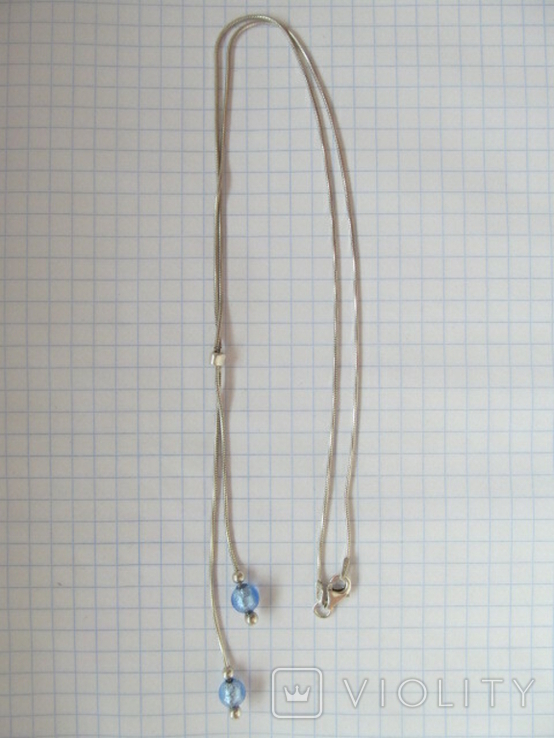 Колье ожерелье серебряное, фото №4