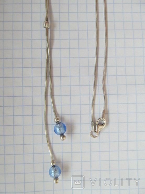 Колье ожерелье серебряное, фото №2