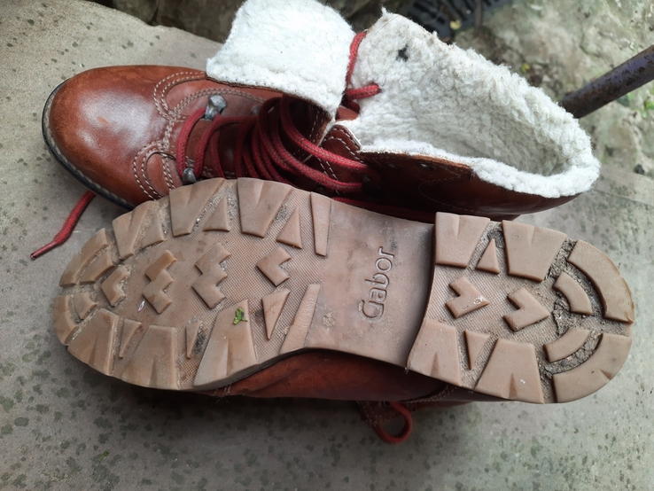 Домісезонні жіночі теплі черевики Gabor., фото №8