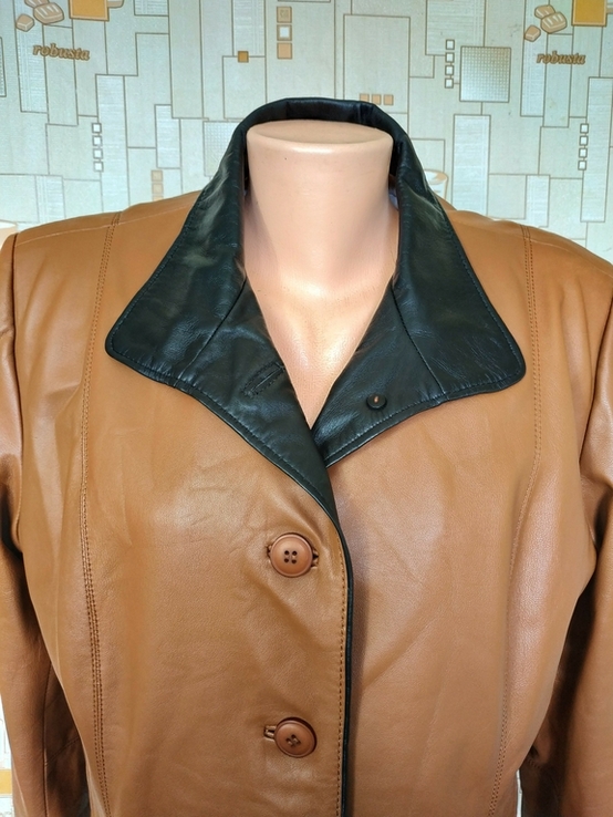 Куртка легкая. Жакет кожаный HIDE PARK кожа наппа p-p XXL(состояние), фото №5
