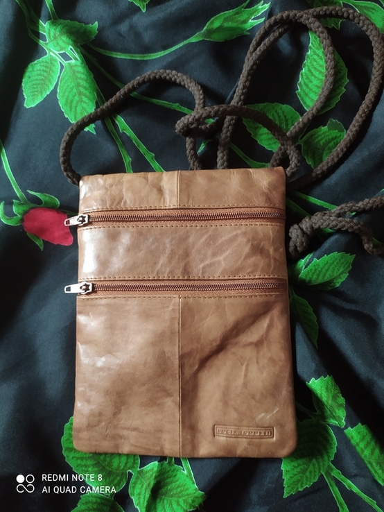Нательная кожанная сумка для денег и дорогих вещей Lucia Tommasi, Италия, numer zdjęcia 6