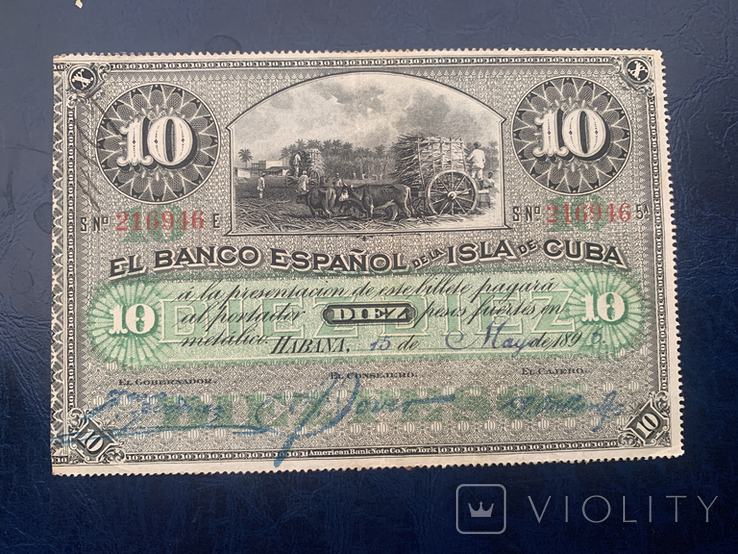 10 Песо 1896 Куба