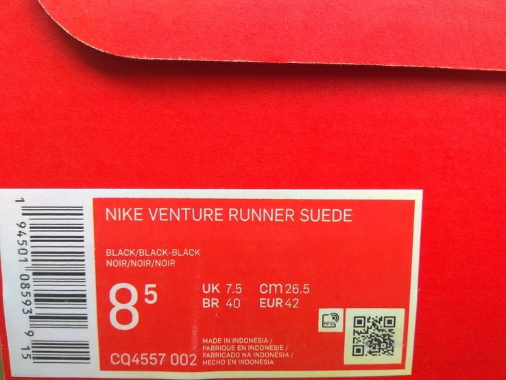 Nike Venture Runner Suede - Кросівки Оригінал (42/26.5), фото №8