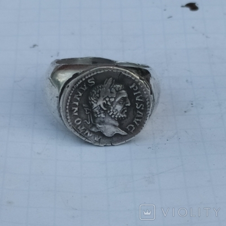 Перстень каракарла серебро копия