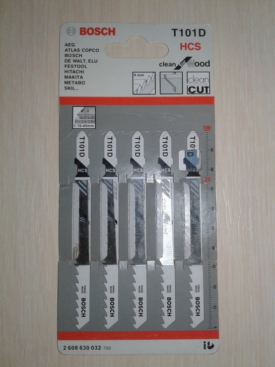 Пилки для лобзика T101D (5 упаковок)