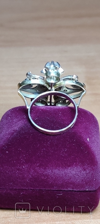 Кольцо с бриллиантами 585/ 750, фото №3
