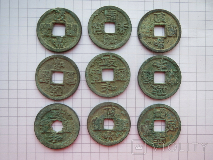 Монеты династии Серверная Сун 960 - 1279 годы.