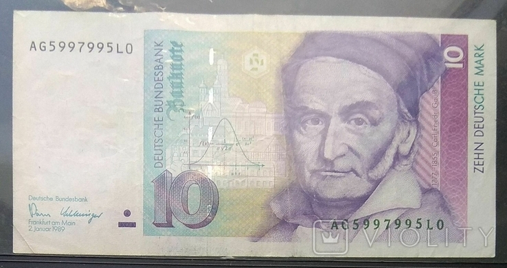 10 марок ФРГ 1989