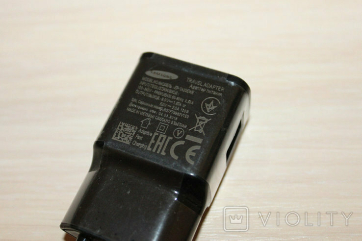 Зарядка Samsung S6 2A Fast Charging 5V 2.0 Ah (real) + кабель micro Black, фото №3
