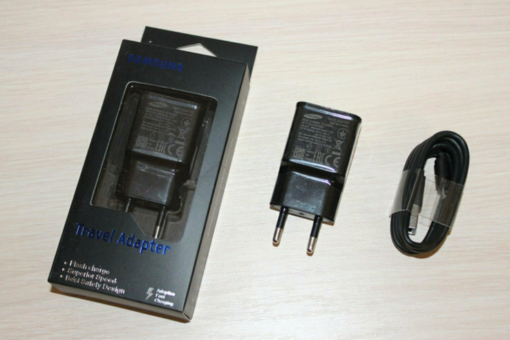 Зарядка Samsung S6 2A Fast Charging 5V 2.0 Ah (real) + кабель micro Black, фото №2