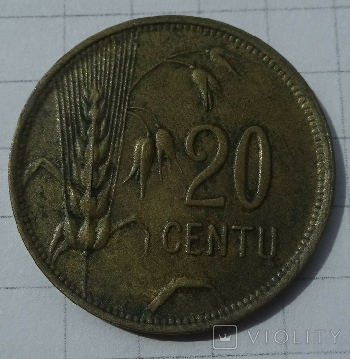 20 сенти, Литва, 1925г., фото №4