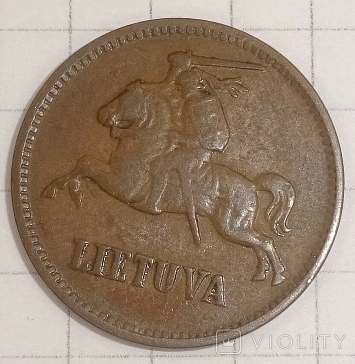 Литва, 5 центай, 1936г., numer zdjęcia 3