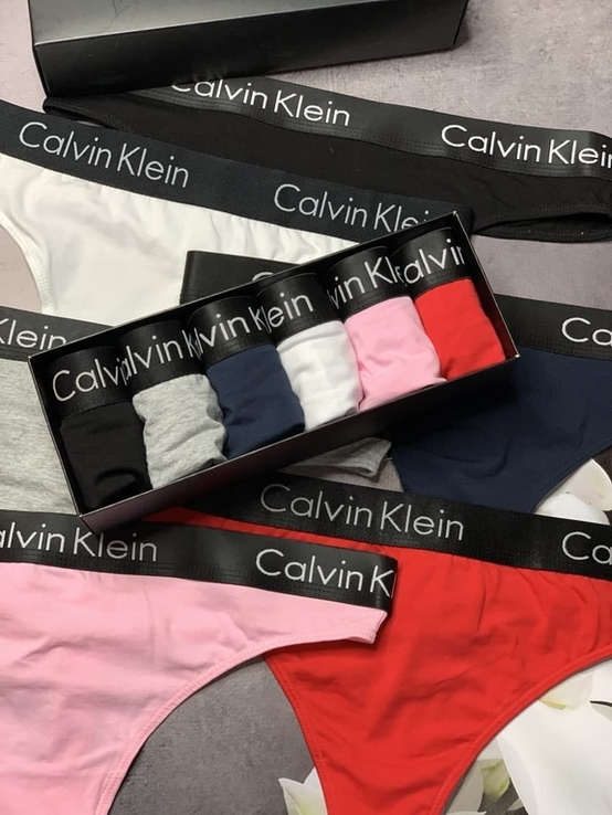 Стринги женские Calvin Klein набор(6шт), фото №5