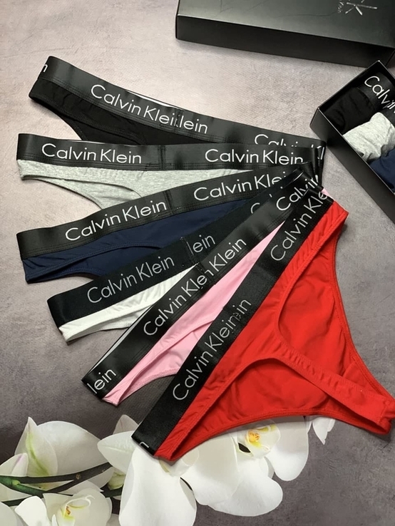Стринги женские Calvin Klein набор(6шт), фото №6