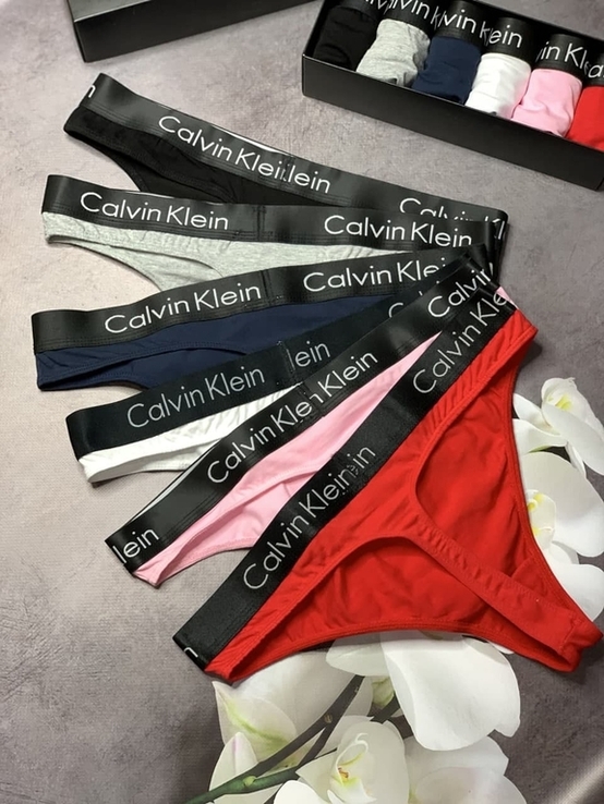 Стринги женские Calvin Klein набор(6шт), фото №7