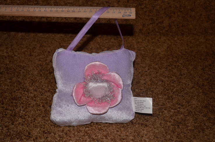Игрушка мягкая сумочка подушечка для красоты или иголок розовый цветок из своей коллекции, numer zdjęcia 4