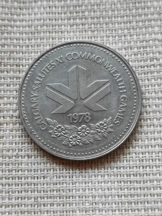 Монета " Stampede Dollar - Calgary, Alberta " Канада 1978 г., фото №3