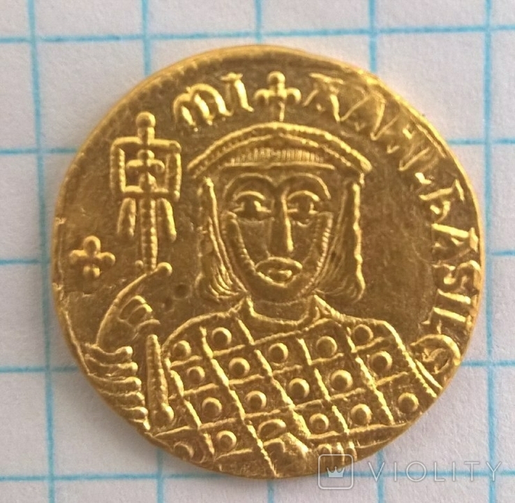 Солид Михаила III Византия, фото №2