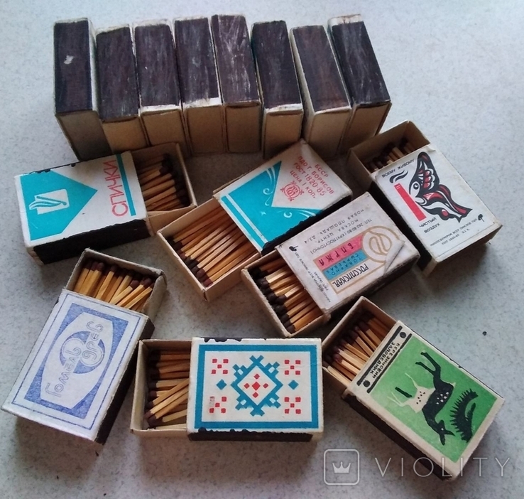 Спички СССР 25 коробок Сірники, фото №5