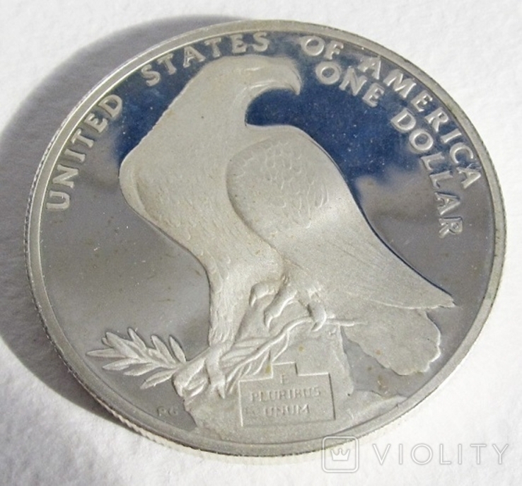  США 1 доллар 1984г XXIII летние Олимпийские игры 1988 года в Лос-Анжелесе, фото №6