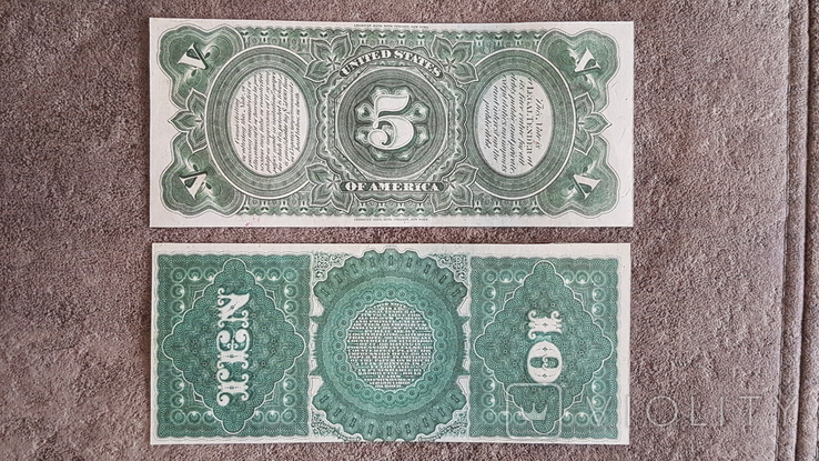 Якісні копії банкнот США 1869 року, фото №6
