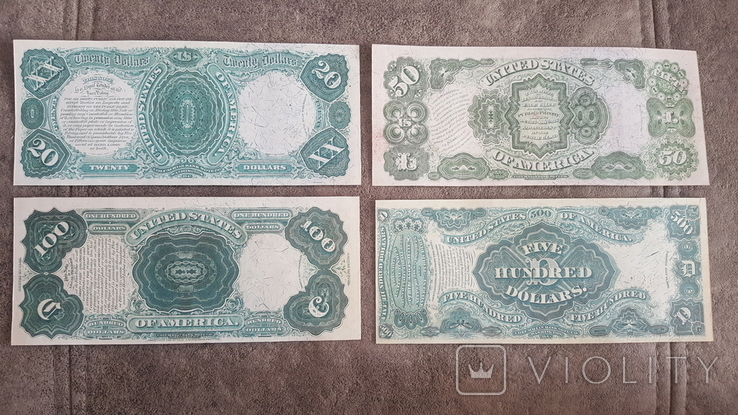Якісні копії банкнот США з V / W 1874-1878 року, фото №7
