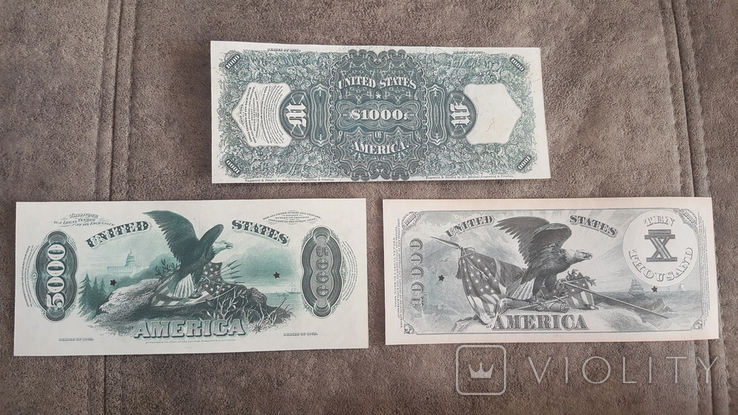 Якісні копії банкнот США з V / W 1874-1878 року, фото №9