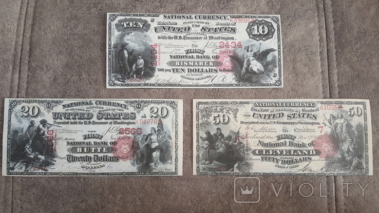 Якісні копії банкнот США 1875 року, фото №6