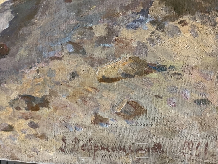 Картина Добжанський Узбережжя, 60х110, п.о, фото №3