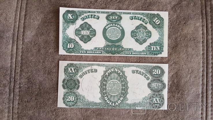 Високоякісні копії банкнот США зразка 1891 року, фото №7